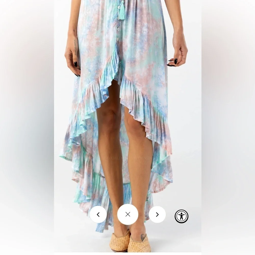 Tiara Hawaii riveria dress off the shoulder tyedye